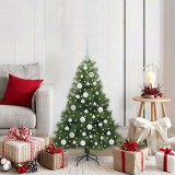 vidaXL Brad de Crăciun artificial cu 150 LED Verde 120 cm PE și PVC 3397760