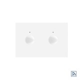 Cumpara ieftin Intrerupator dublu wireless cu touch Livolo, standard italian, alb