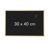 Tabla scolara scriere cu creta rama din lemn natur 30x40 cm