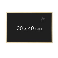 Tabla scolara scriere cu creta rama din lemn natur 30x40 cm