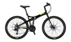 Bicicleta Mosso Marine 2D pliabila, Aluminiu , Roata 26&amp;quot; , Culoare Negru/VerdePB Cod:M01MSO2600517001 foto