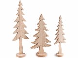 Cumpara ieftin Set 3 brazi Craciun lemn 12x7x40.5 cm, 15.5x8x31 cm, 9.5x6x30 cm