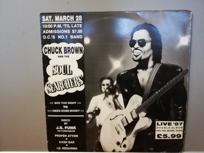 Chuck Brown &amp; Soul Searchers - Live &#039;87 - 2LP (1977/Decca/RFG) - Vinil/Vinyl/NM+