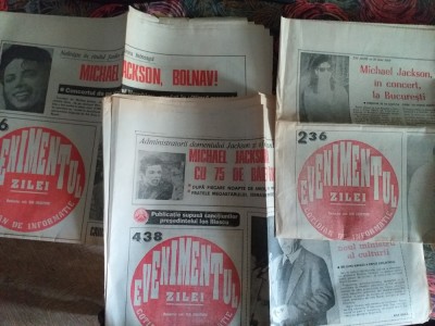 Michael Jackson , 3 ziare Evenimentul Zilei foto