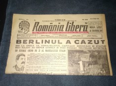 ZIAR ROMANIA LIBERA 2 MAI 1945 A CAZUT BERLINUL
