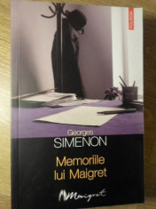 MEMORIILE LUI MAIGRET - GEORGES SIMENON foto