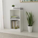 vidaXL Bibliotecă, alb, 40x24x75 cm, lemn prelucrat 800819