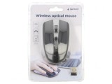 Mouse Optic Wireless Negru/Gri 10m 4 Butoane USB A