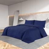 Gossi set cu husa de pilota, bleumarin, 155x220 cm, microfibra