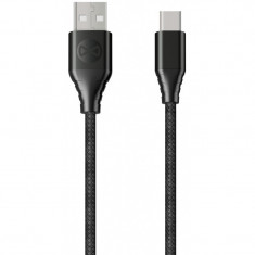 Cablu Date si Incarcare USB la USB Type-C Forever Core Classic, 3A, 1.5 m, Negru foto