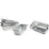 Forme Aluminiu, Chec, Set 5 Bucăți, Dimensiuni 22x11.4x5.5 cm, Argintiu, Oem