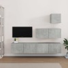 VidaXL Set dulap TV, 4 piese, gri beton, lemn prelucrat 3114649