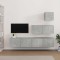 vidaXL Set dulap TV, 4 piese, gri beton, lemn prelucrat 3114649