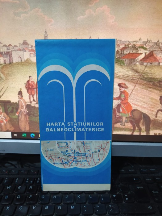 Harta Stațiunilor Balneoclimaterice, Rom&acirc;nia, Publiturism 1981, 109