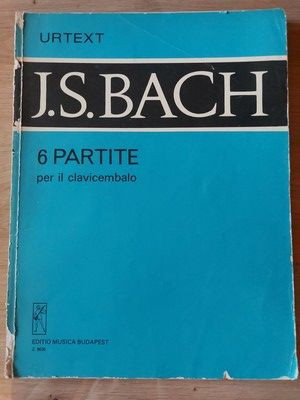 PARTITURA J. S. Bach- 6 partite per il clavicembalo foto