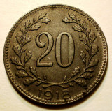 7.067 AUSTRIA WWI 20 HELLER 1918 XF, Europa, Fier