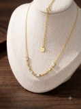Cumpara ieftin Lantisor din Argint 925 Suflat cu Aur cu 5 Cristale Bagheta si Micro-Zirconia