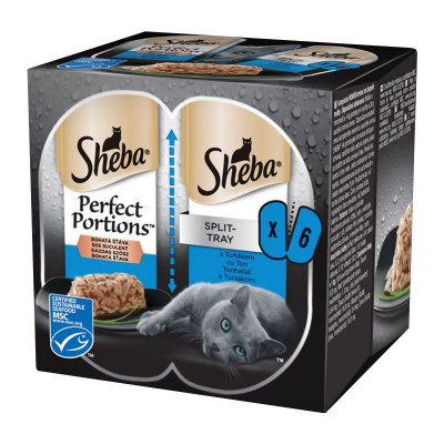 Sheba Perfect Portions cu ton pentru pisici adulte 3 x 75 g foto