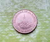G689-Medalia oficiala Notre-Dame de la Garde 2000-Marsilia-Monetaria Paris-Collectia Nationala, bronz aurit stare buna.