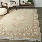 Covor Model RE BORN 21705-250, Marime 80 x 150 cm, Bej, Bumbac reciclat si Polipropilena, Living, Dormitor, Sufragerie, Birou