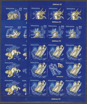 DB1 Romania 2011 LP 1900e Zodiac I MS MNH foto