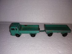 bnk jc Lesney Matchbox no 1 + 2 - Mercedes Truck + Trailer