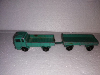 bnk jc Lesney Matchbox no 1 + 2 - Mercedes Truck + Trailer foto