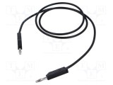 Cablu de măsurare Hirschmann T&amp;M MLN 100/2,5 1m 60V DC 30V AC 32A negru