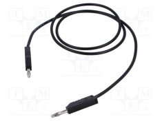 Cablu de măsurare Hirschmann T&amp;M MLN 100/2,5 1m 60V DC 30V AC 32A negru
