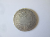 Rusia 1 Rubla 1897 argint 900 imparatul Nicolae II,diam.=34 mm,greutate=19,50 gr