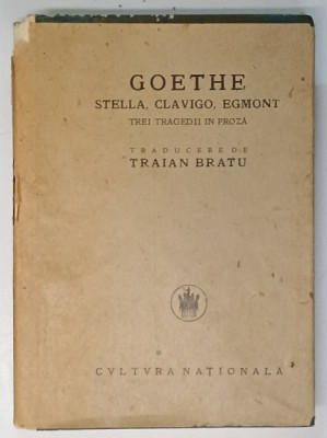 STELLA, CLAVIGO, EGMONT de GOETHE , 1925 foto