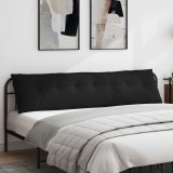 vidaXL Perna pentru spate Negru 200 x 50 cm Țesătură din microfibră 42014991