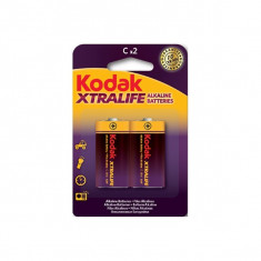 Set 2 baterii R14 Kodak, alcaline, 1.5V foto