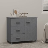 VidaXL Servantă &bdquo;HAMAR&rdquo;, gri &icirc;nchis, 90x40x80 cm, lemn masiv de pin