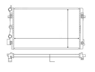Radiator racire motor Audi A1 (8x1, 8xk, 8xf); Seat Ibiza 5 (6j5, 6p1), Ibiza 5 Sportcoupe (6j1, 6p5); Skoda Fabia 2 5J; Vw Polo (6r, 6c)