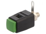Clemă de laborator verde 70VDC 16A 29mm