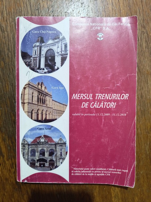 Mersul Trenurilor 2009 - 2010, CFR / R7P4S