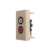 Cumpara ieftin Priza audio Livolo aurie incastrata pe perete