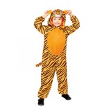 Cumpara ieftin Costum Tigru Onesie Copii KidMania&reg; 8-10 Ani (134 cm) Carnaval, Petreceri - Salopeta cu Gluga, Poliester