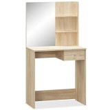 Cumpara ieftin Masa de toaleta, stejar, 75x40x141 cm, PAL