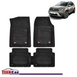 Covorașe Auto Tip Tavă TEAMCAR&reg; Compatibile Dacia Duster 2010&ndash;2018, Design Antiderapant, Negru, Rezistente, Fără Miros, Ușor de Curățat, Cauciuc