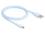 Cablu USB 2.0 A-C Aurit 1m Albastru 3A - DELOCK