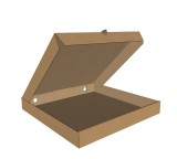 Cutie Pizza Carton Natur 320x320x35 mm, Microondul E, 360g/mp, Livrare Sigura, Restaurant, Catering, Take Away