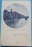 Carte Postala, Firenze, Veduta dell Arno col Ponte S. Trinita, 1927