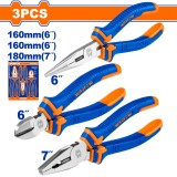 WADFOW - SET CLESTI 3 BUC (7 &quot; PATENT UNIVERSAL, 6 &quot; CLESTE CU VARF ASCUTIT, 6 &quot; CLESTE TAIETOR) PowerTool TopQuality