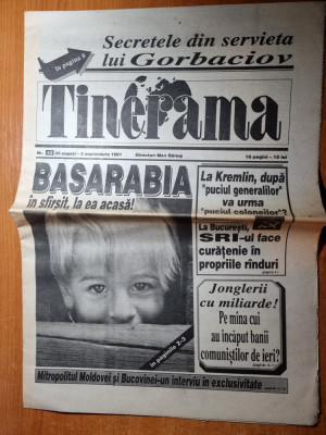 ziarul tinerama 30 august-5 septembrie 1991-basarabia in sfarsit la ea acasa foto
