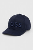 BOSS șapcă culoarea bleumarin, cu imprimeu 50502178