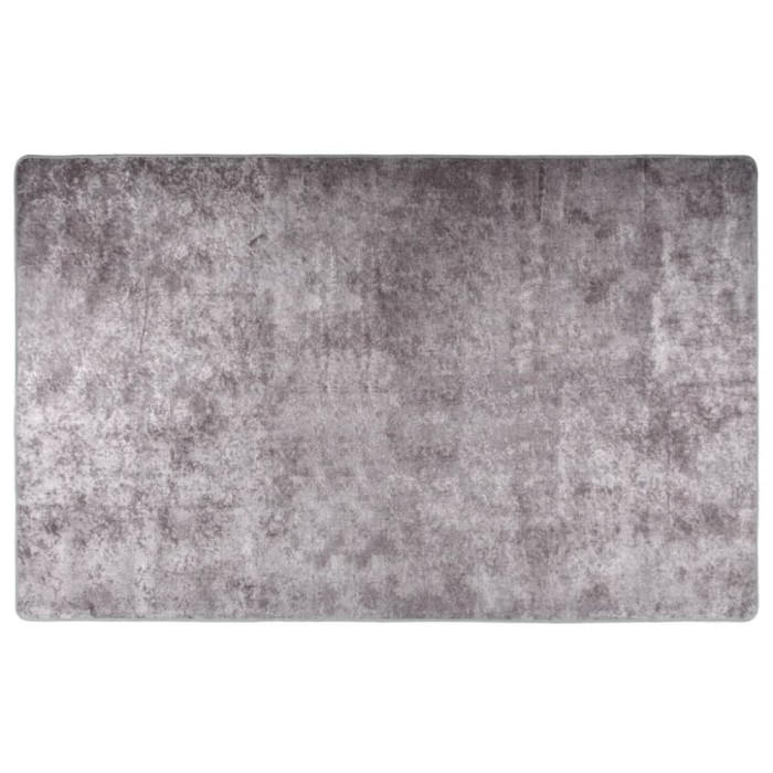 vidaXL Covor lavabil, gri, 160x230 cm, antiderapant