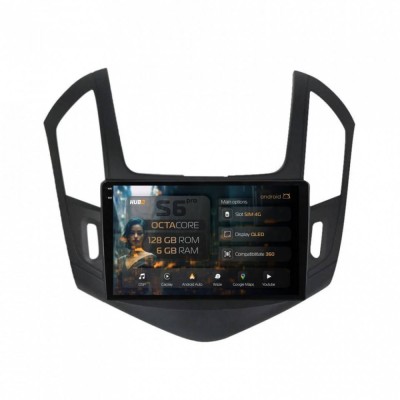Navigatie Chevrolet Cruze (2013-2015) 6GB RAM Android 13 Octacore Slot Sim 4G DSP GPS Wi-FI Carplay Android Auto USB Bluetooth Waze Touchscreen 9 Inch foto
