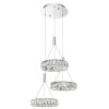 Lustra lux rotunda Lisana, cu 3 abajururi din sticla transparenta, &Oslash; 50 cm, 7402401 - Novaluce Transparent